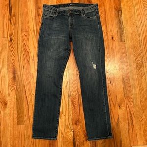 KUT from the Kloth Catherine Boyfriend lightly distressed jean